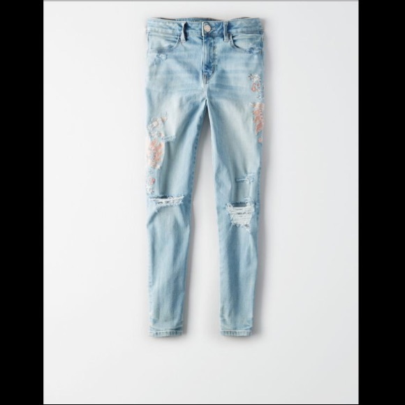 AEO High Waisted Jeggings Crop NWT - Picture 4 of 6